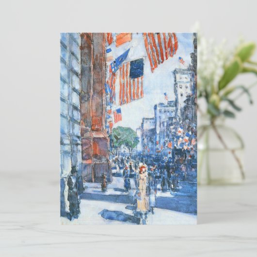 Flags 5e avenue van Childe Hassam,  Kunst (Staand voorkant)