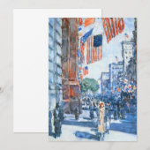 Flags 5e avenue van Childe Hassam,  Kunst (Voorkant / Achterkant)