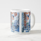 Flags 5e avenue van Childe Hassam,  Kunst Grote Koffiekop (Voorkant rechts)