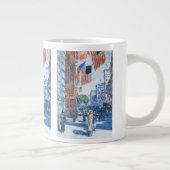 Flags 5e avenue van Childe Hassam,  Kunst Grote Koffiekop (Rechts)