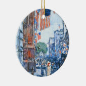 Flags 5e avenue van Childe Hassam, Kunst Keramisch Ornament (Rechts)