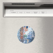 Flags 5e avenue van Childe Hassam,  Kunst Magneet (Insitu (Vaatwasser))