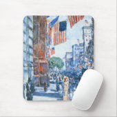 Flags 5e avenue van Childe Hassam,  Kunst Muismat (Met muis)