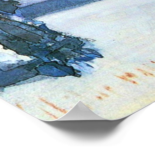 Flags 5e avenue van Childe Hassam,  Kunst Poster (Hoek)