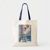 Flags 5e avenue van Childe Hassam, Kunst Tote Bag (Voorkant)