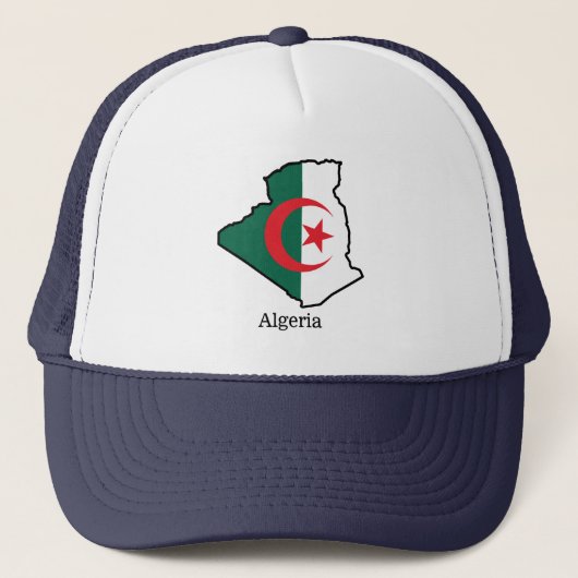 Flags and countries Algeria Trucker Pet (Voorkant)