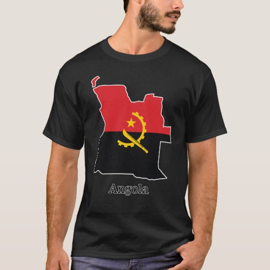 Flags and countries Angola T-shirt (Voorkant)
