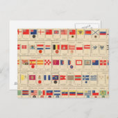 Flags, Badges Briefkaart (Voorkant / Achterkant)