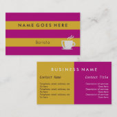 "Flags" Barista Visitekaartjes (Voorkant / Achterkant)