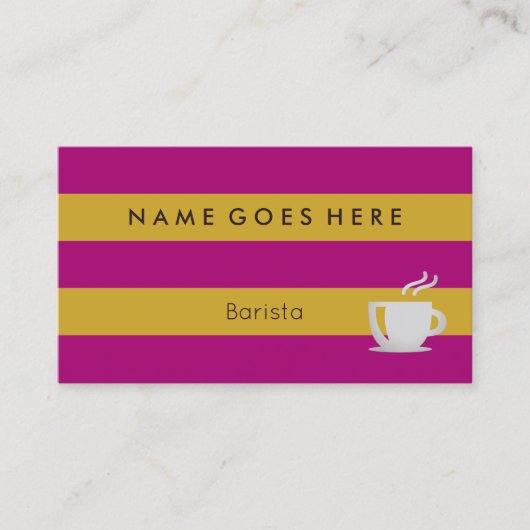 "Flags" Barista Visitekaartjes (Voorkant)