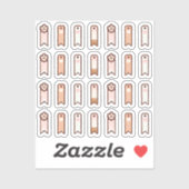 Flags for soft kawaii planner  sticker (Vel)