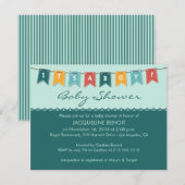 Flags Het is een Baby shower-uitnodiging Kaart (Voorkant / Achterkant)