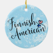 Flags Holiday Decoration Keramisch Ornament (Achterkant)