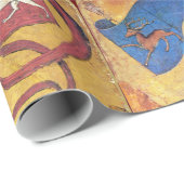 Flags/Honden, Deers, Falcons, Eenden Cadeaupapier (Rol Hoek)