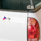 Flags in Texas en Gonzales Bumpersticker (Op Truck)