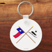 Flags in Texas en Gonzales Sleutelhanger (Voorkant)