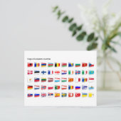 Flags of European country Briefkaart (Staand voorkant)