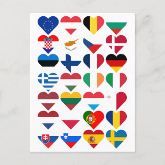 Flags of the European Union Briefkaart