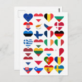 Flags of the European Union Briefkaart (Voorkant / Achterkant)