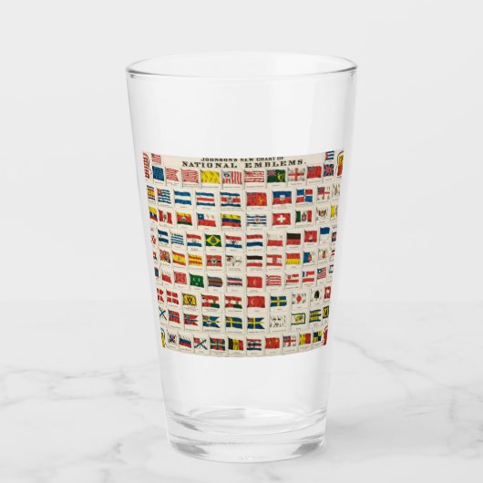 Flags of the world glas (Voorkant)