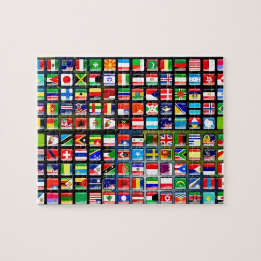 Flags of the world legpuzzel (Horizontaal)
