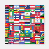 Flags of the world magneet (Voorkant)
