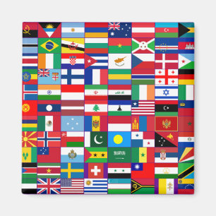 Flags of the world magneet
