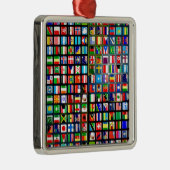 Flags of the world metalen ornament (Rechts)
