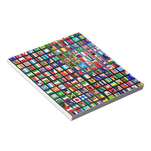 Flags of the world notitieblok (Schuin)