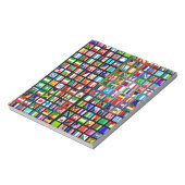 Flags of the world notitieblok (Linkerzijde)