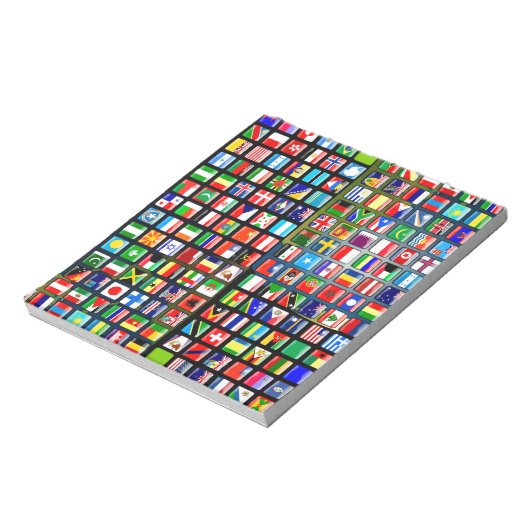 Flags of the world notitieblok (Linkerzijde)