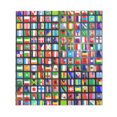 Flags of the world notitieblok (Voorkant)