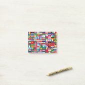Flags of the world post-it® notes (Op bureau)
