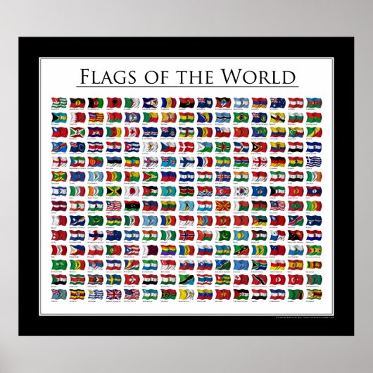 Flags of the World - Poster updated 2011 (Voorkant)