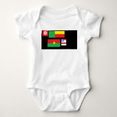 Flags of the world romper (Voorkant)