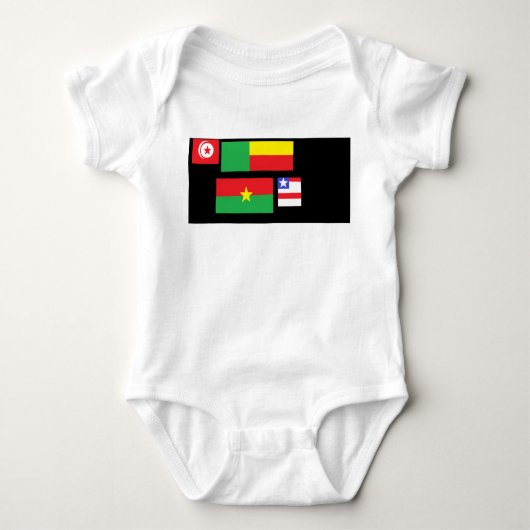 Flags of the world romper (Voorkant)