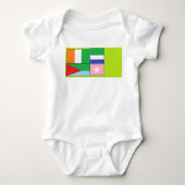 Flags of the world romper (Voorkant)