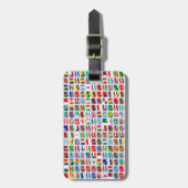 Flags of the World Travel Design Bagagelabel (Voorkant verticaal)