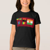 Flags of the world Tri-Blend shirt (Voorkant)