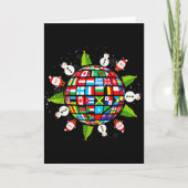 Flags Of The World, Xmas Around The Globe  Kaart (Voorkant)