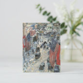 Flags on 57th Street by Frederick Childe Hassam Briefkaart (Staand voorkant)