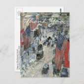Flags on 57th Street by Frederick Childe Hassam Briefkaart (Voorkant / Achterkant)