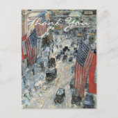 Flags on 57th Street by Frederick Childe Hassam Briefkaart (Voorkant)