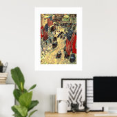 Flags on Fifty-Seventh Street by Childe Hassam Poster (Thuiskantoor)