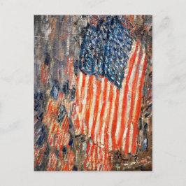 "Flags on the Waldorf" van Childe Hassam Briefkaart