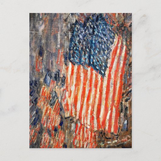"Flags on the Waldorf" van Childe Hassam Briefkaart (Voorkant)