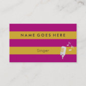 "Flags" Professional Singer-Visitekaartjes Visitekaartje (Voorkant)