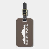 Flagstaff Arizona alsjeblieft Bagagelabel (Voorkant verticaal)