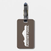 Flagstaff Arizona alsjeblieft Bagagelabel (Achterkant verticaal)