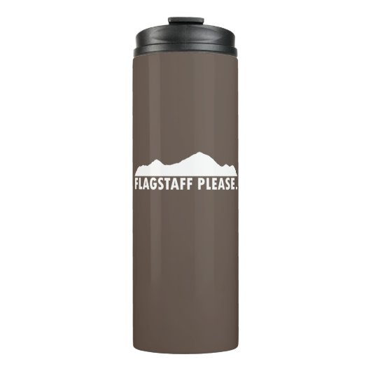 Flagstaff Arizona alsjeblieft Thermosbeker (Voorkant)